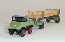 Wiking - MB U 32 Cabriolet mit Langholztransportanhänger, 1:87 #25-SV1331/K12