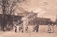 AK Postkarte Dessau - Bahnhof