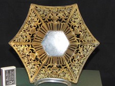 Schale Durchbrucharbeit floral mit Pokal Orivit Modellnr. 3400  Jugendstil Zinn