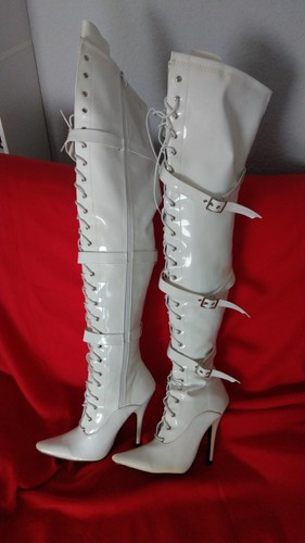 Lackstiefel overknees 40 - overknees, gr.40