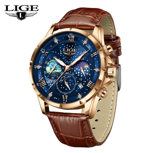 Herren quarzuhr mondphase - herren,