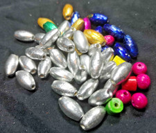 Vintage Perlenmix 70er Keramik Holz silber bunt oval rund DIY Schmuck Basteln