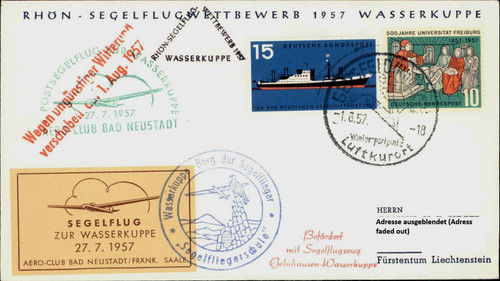 1957 segelflug wasserkuppe - segelflug,