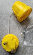 Steckdose für Grenzwertgeber Öltank, unbenutzt, neu, gelb, Stecker Tankanzeige