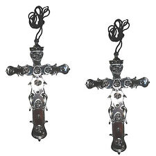 2 edle Kreuze SILBER Kirche Zubehör f. Kostüm Mönch Nonne Bischof Kardinal Kreuz