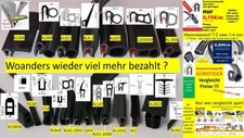 Kanten Schutz Dichtung Profil Klemm Gummi EPDM PVC Keder Band Kantenschutzprofil