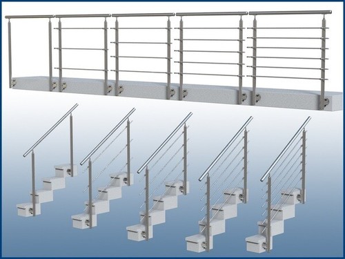 Edelstahl treppengeländer v2a - edelstahl,