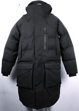 VOLLEBAK Long Waterfallproof Puffer Herren Designer Parka Mantel Black Gr.L NEU