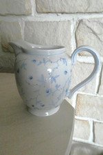 Mitterteich Bavaria Milchkännchen Landhaus Weiß Blau Porzellan Vintage Gemarkt