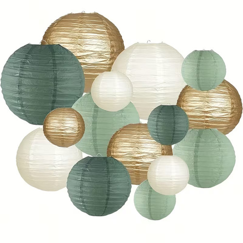 Deko set papierlampions - deko,