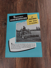 Original Prospekt Ransomes Scheibeneggen Eggen Traktor Schlepper Landwirtschaft
