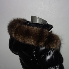 Waschbär Pelz Kapuze Kragen Fellkragen Pelzkragen Trend Echtfell für Parka Jacke