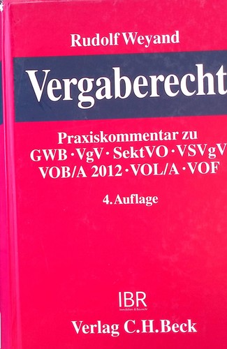Vergaberecht praxiskommentar - vergaberecht, :