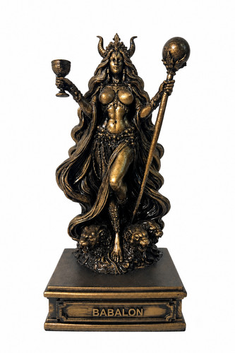 Babalon statue 24cm bronze - statue,