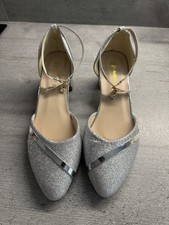 Damen Abendschuhe Gr.38 Silber