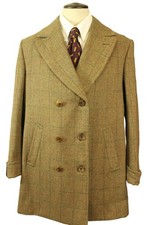 2001 Sims & Macdonald London Tailored Green Medium Green DB Coat *Short Sleeve*