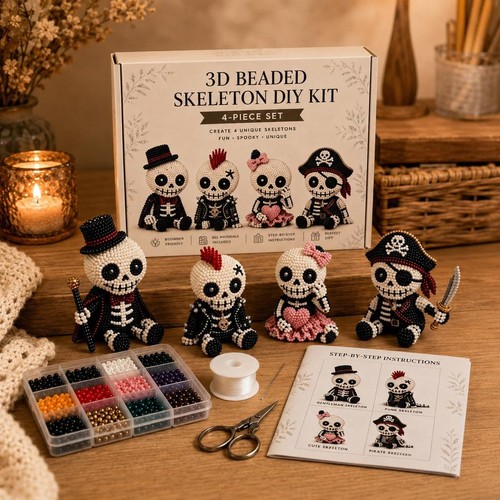 Acryl perlen totenkopf diy - acryl,