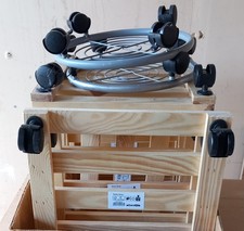 8   Pflanzenroller Blumenroller Rollbrett Anthrazit Rund Ø 35cm Bis 100kg