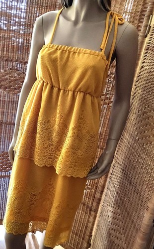 Cop copine kleid abstrait - cop.copine, gelb