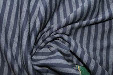 1 Lfm Interlock 4,50€/m² Schlauchstoff geringelt blau, grau JC23