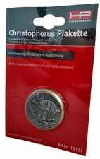 Christopherus Plakette gold