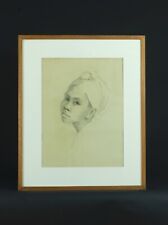 Gemälde Antik Porträt Junges