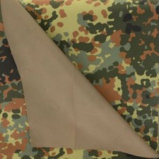 Deutscher Flecktarn-Tarnstoff, 3-lagig, für nasses Wetter, 140 cm x 100 cm-Neu