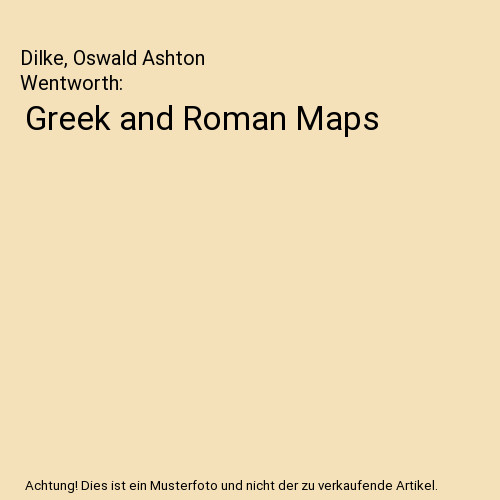 Greek and roman maps - roman, dilke