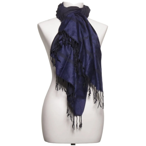 Schal damen blau schwarz - schal,, damen,