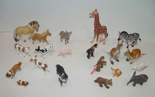 Schleich haustiere kuh hund - haustiere,