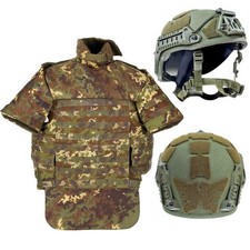 Ballistischer Schutzhelm Level IIIA Ital. Kugelsichere  SK 4 Schussweste NC4-09