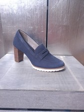 Neuwertig TIMBERLAND Pumps Gr 38 dunkelblau Wildleder High Heels Halbschuhe 1118