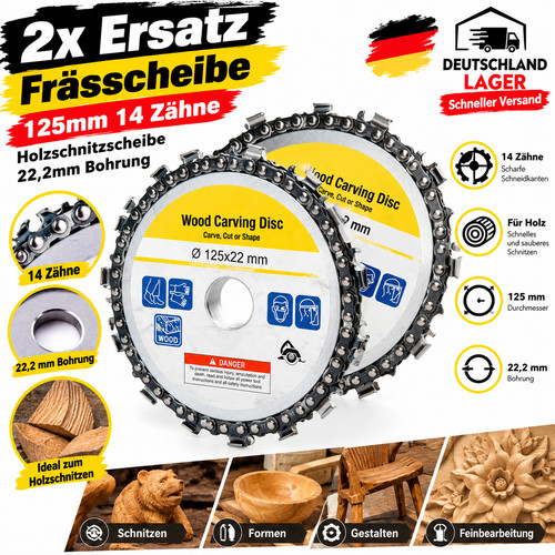 2er set frässcheibe 125 - 2er, mm