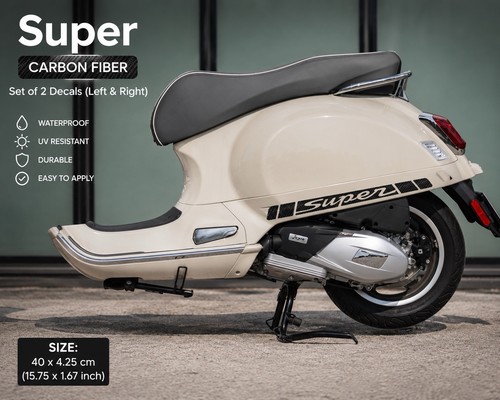 Vespa super seitenaufkleber - vespa,