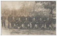XX1823/ Soldaten mit Pickelhaube und Gewehr Foto Ak 1. Weltkrieg