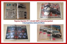 Toyota Starlet P7 1.0 mit 54PS Literaturpaket - 5 komplette Zeitschriften