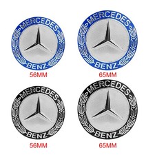 4X Nabendeckel für Mercedes Benz Emblem Radnabenkappen Sticker Set 56/65mm