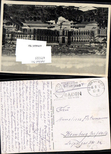 675225 feldpost baden - 675225,wk, 2