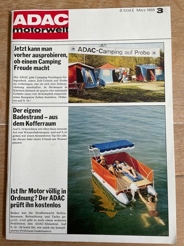 Adac motorwelt märz 1968 - märz,