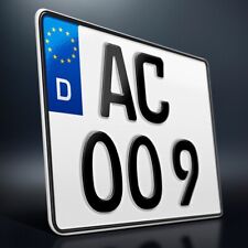 1 Kennzeichen | 250 x 200 mm |