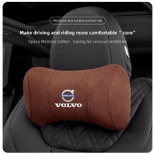 1X/2X Für Volvo Autositz Nackenkissen Logo Auto Car Kopfstütze NEW