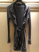 Strickjacke mit Volants Grau Grösse S/M