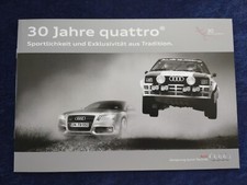 AUDI 30 Jahre quattro A3 A4 A5 A6 TT Q5 Q7 Prospekt 05.2010