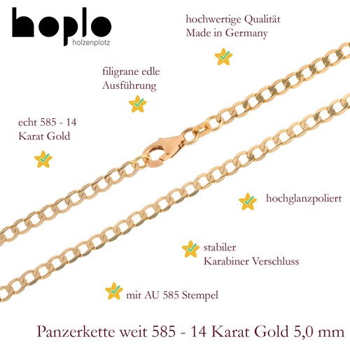 Edle goldkette panzerkette - edle,