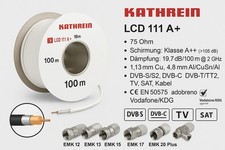 Kathrein LCD 111 A+ Koaxialkabel 75 Ohm SAT TV DVB-C/DVB-S Kabel Meterware