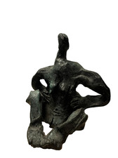 archaische Frau Bronze Unikat