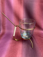 Salzstangen Brezel Halter Spender mit Glas 50er Jahre Vintage