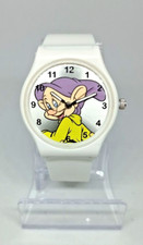 DISNEY UHR WELPE 7 ZWERGE SCHNEEWITTCHEN, ARMBANDKUNST, FARBE WEISS, GEHÄUSE 41mm