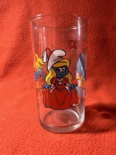 Die Schlümpfe Glas Ritterschlümpfe 2/2 Sammelglas Develey Schlumpf Senfglas 2004