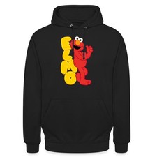 Sesamstraße Elmo Mit Schriftzug Unisex Hoodie